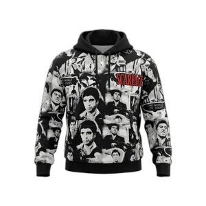 Scarface Tapestry Hoodie Tony Montana All Over Print The World Is Yours XL New
